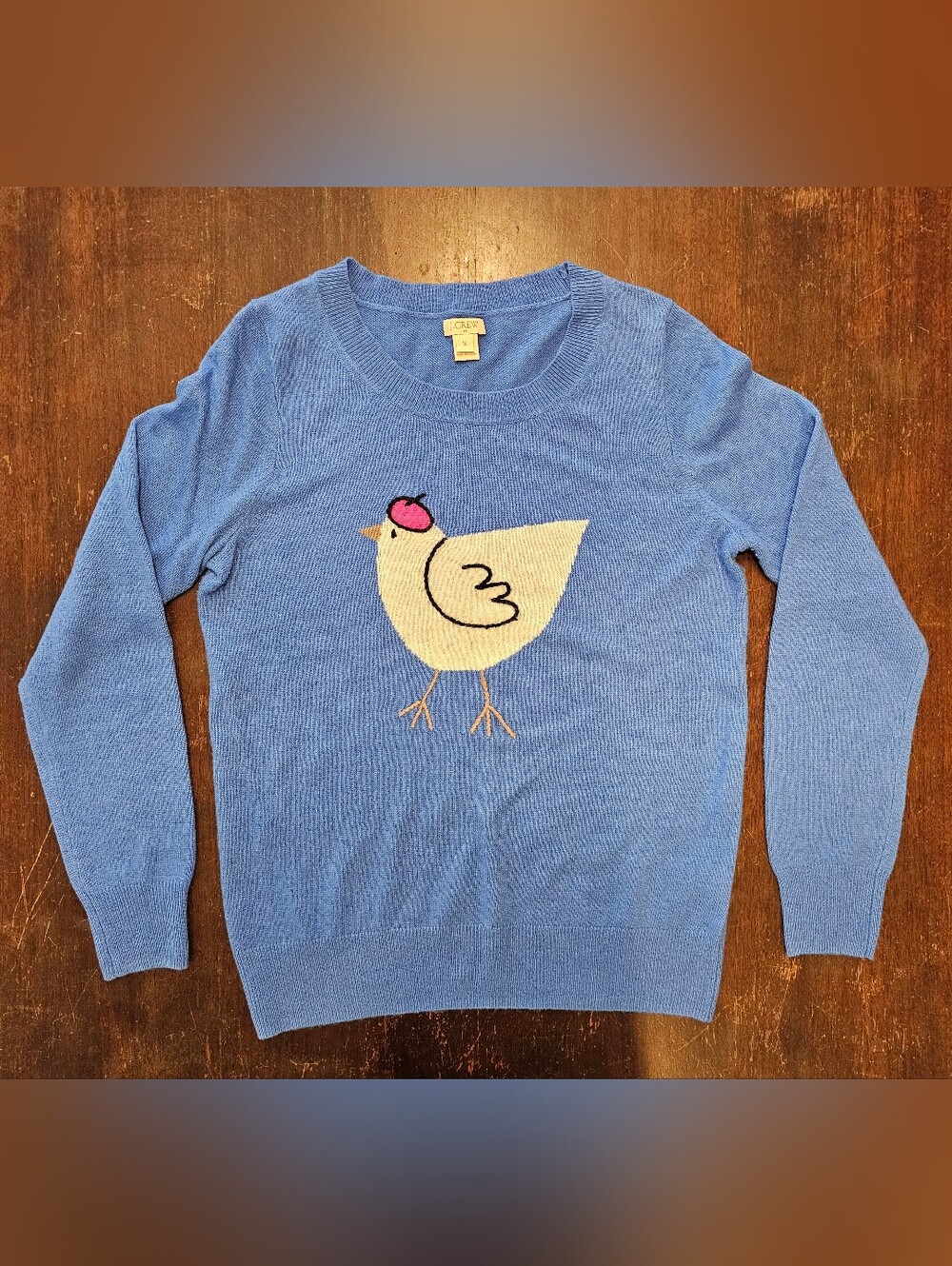 J. Crew Women's Blue French Hen Sweater - Size Small